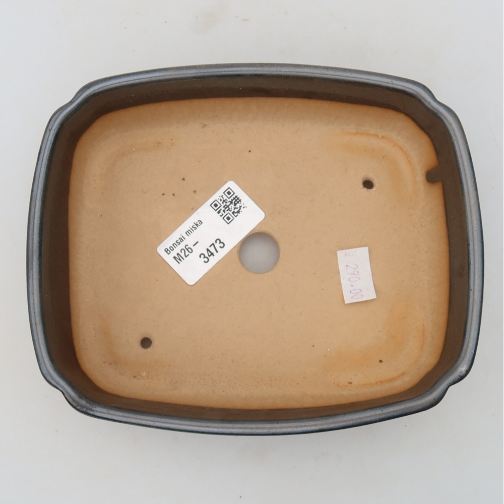 Keramik-Bonsai-Schale 15 × 12,5 × 4,5 cm, Farbe: Metallic