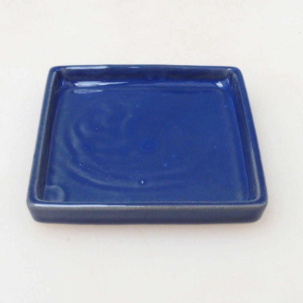 Bonsai-Schale quadratisch S – 8 x 8 x 1 cm – blau