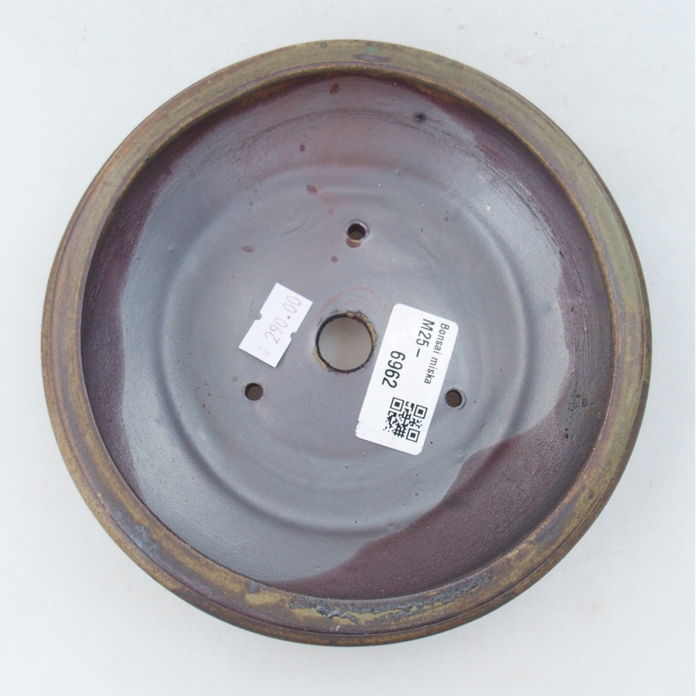 Bonsaischale aus Keramik 15 x 15 x 5 cm, braun