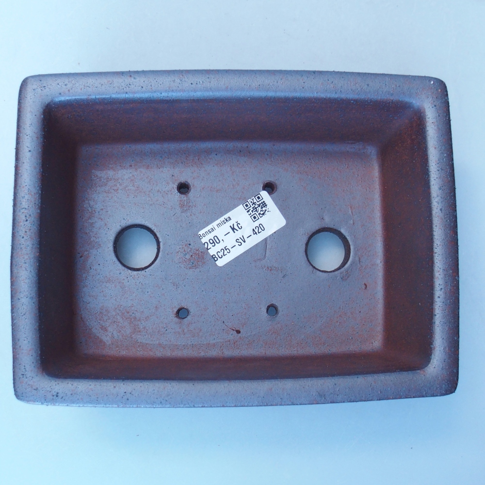 Schale 19 x 14 x 7,5 cm braun