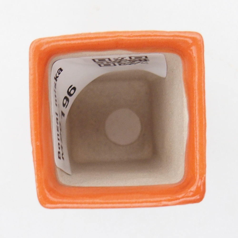 Mini-Bonsaischale 3 x 3 x 5,5 cm, orange
