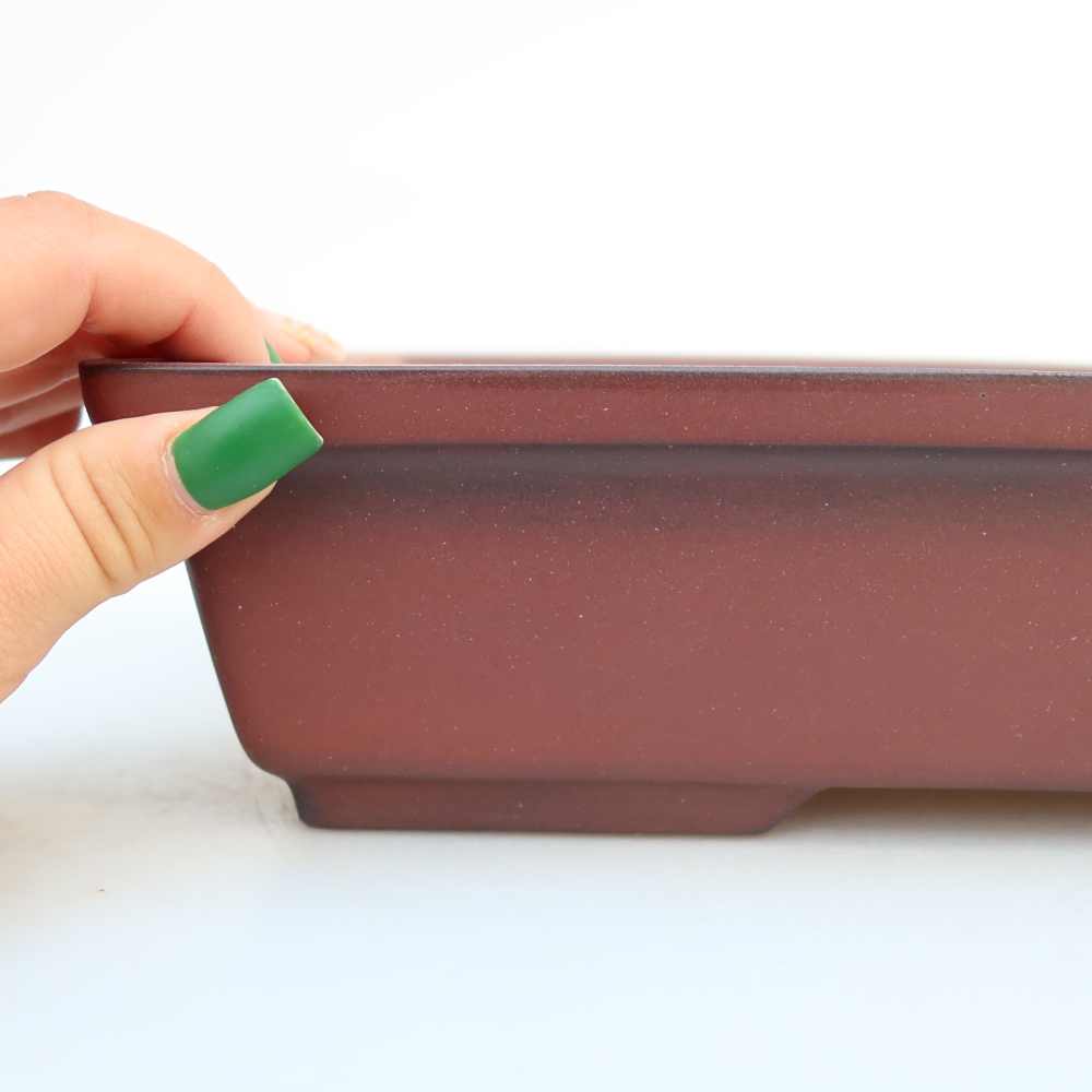 Keramikschale  25,5 x 19 x 7 cm, Farbe: Ziegelrot