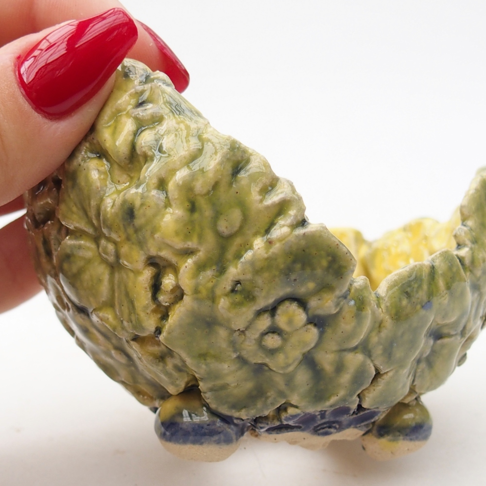 Keramikschale 8,5 x 7,5 x 6 cm , gelb