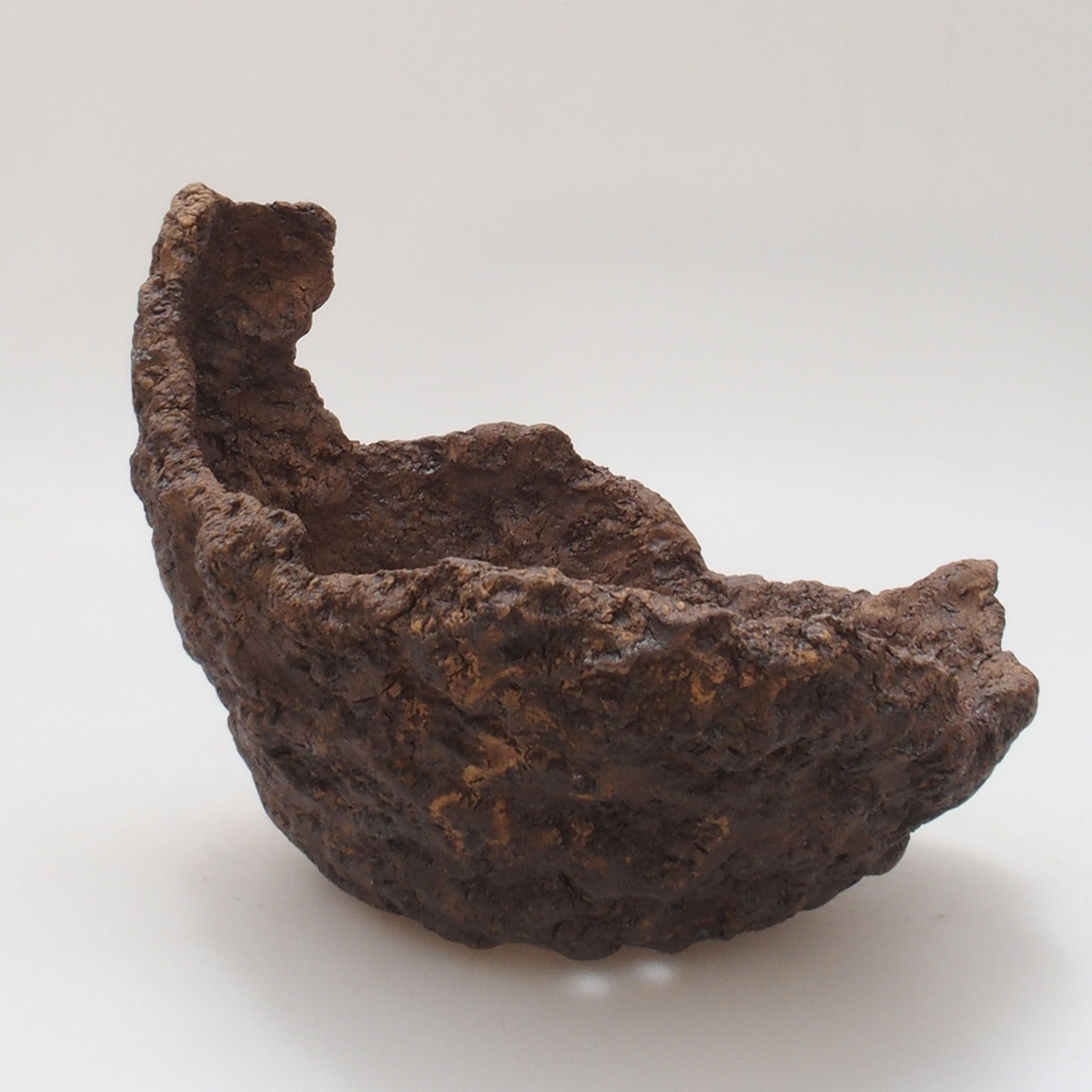 Keramikschale 16 x 16 x 16 cm, braun Farbe
