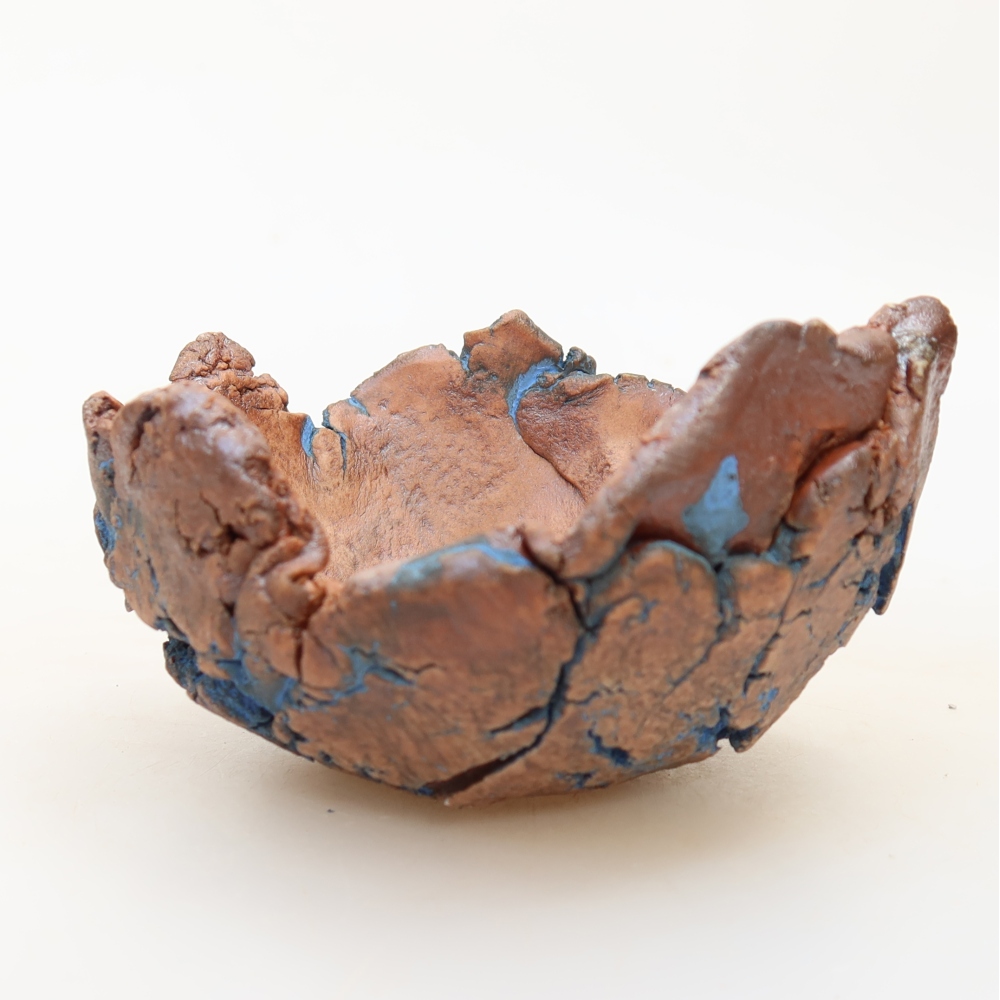 Keramikschale 9 x 9 x 5,5 cm , Farbe blau