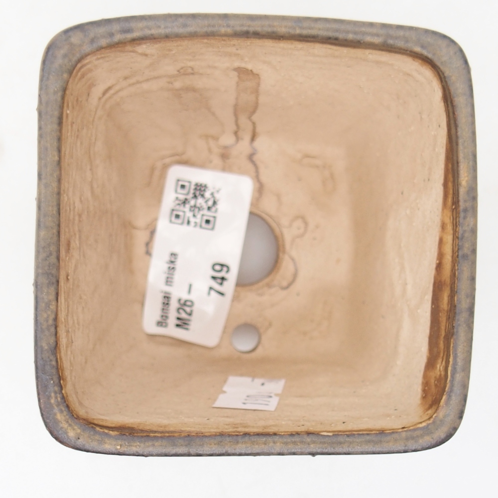Bonsaischale aus Keramik 7,5 x 7,5 x 7,5 cm, braun