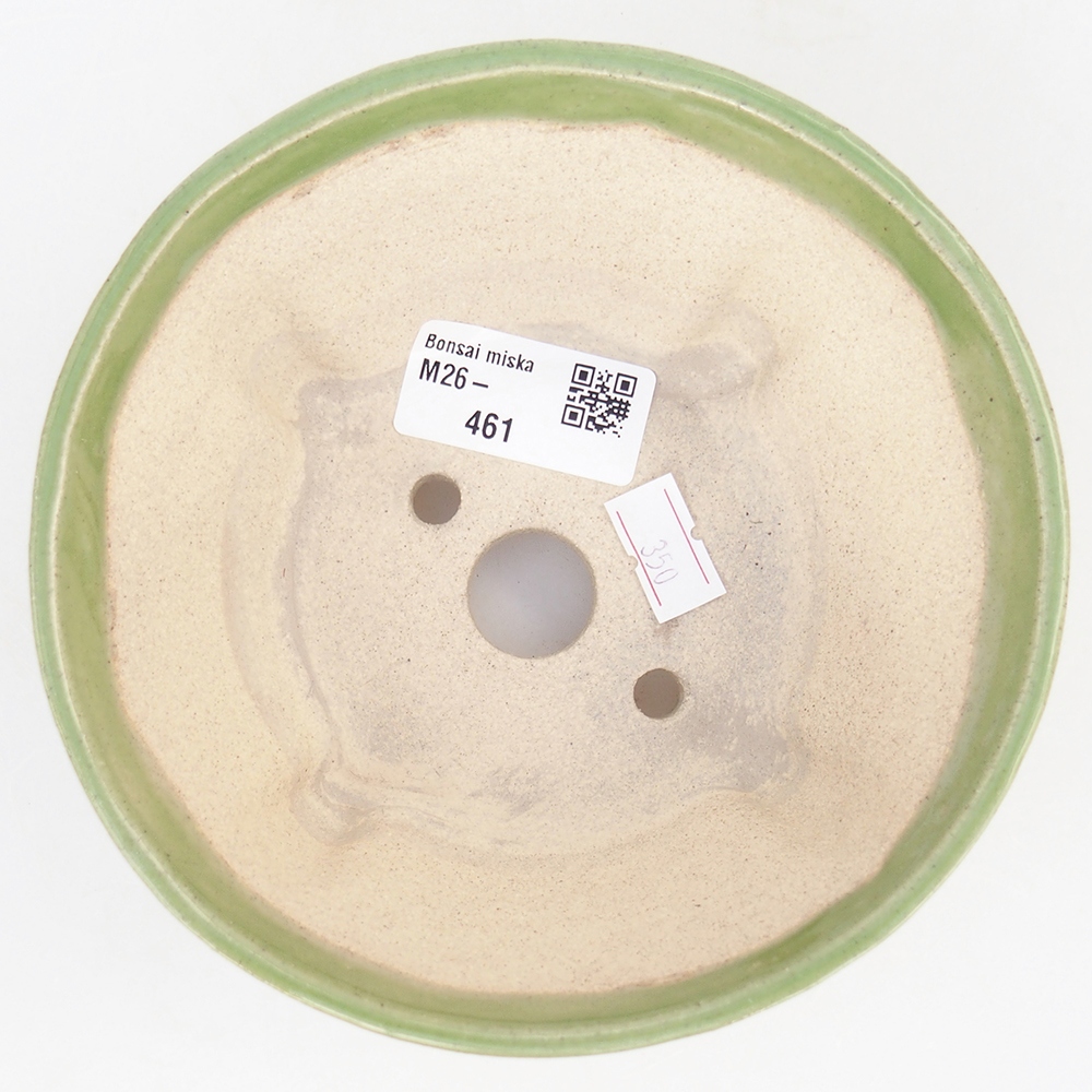 Bonsaischale aus Keramik 13,5 x 13,5 x 6,5 cm, grün
