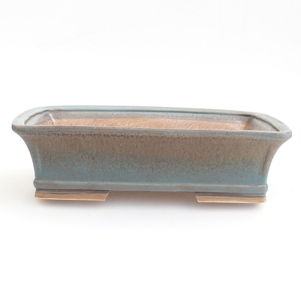 Bonsaischale aus Keramik 29,5 x 25 x 7,5 cm, Farbe blau