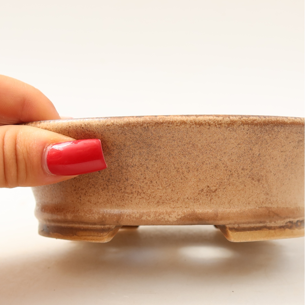 Keramik-Bonsai-Schale 14,5 x 13 x 4 cm, Farbe: Rosa