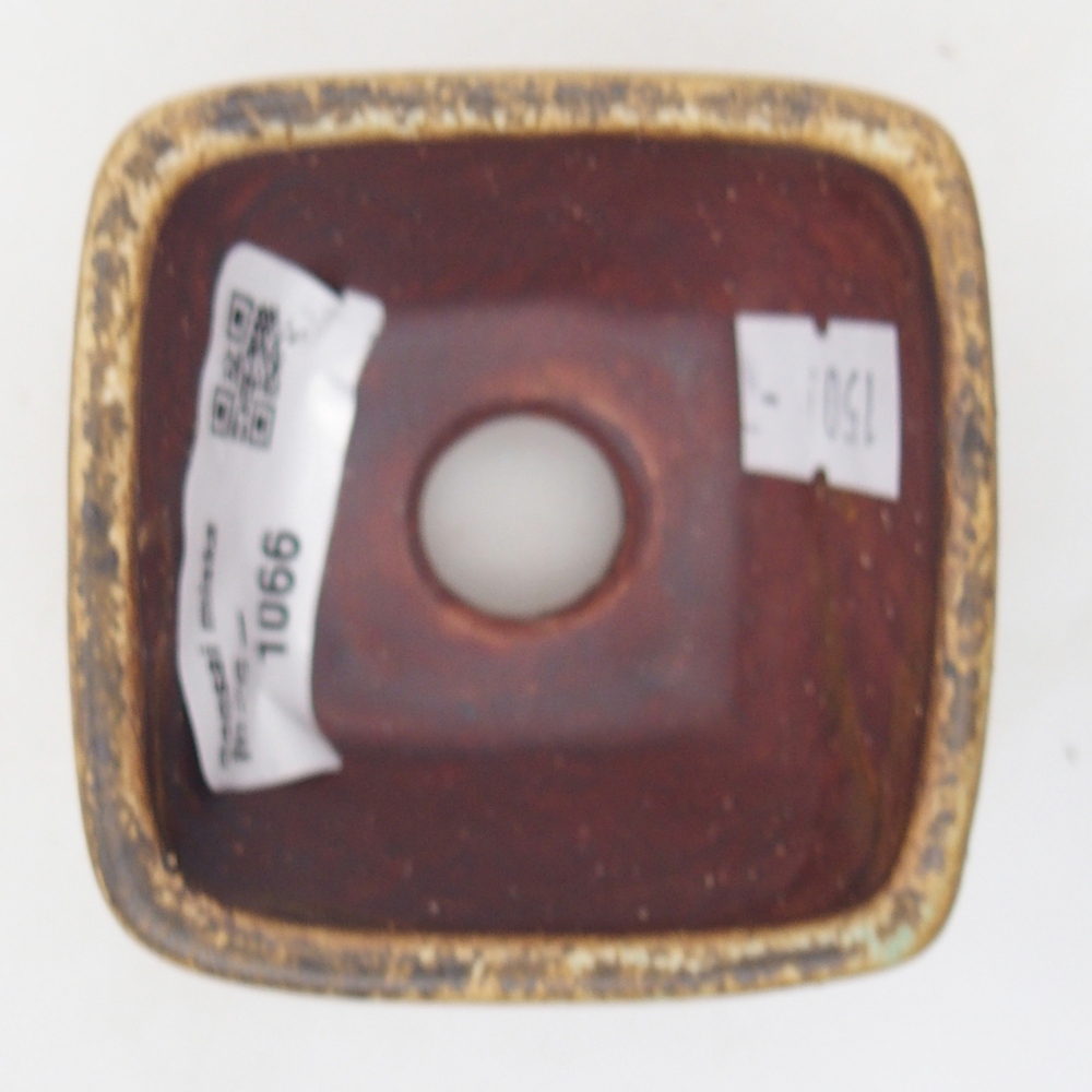 Bonsaischale aus Keramik 6 x 6 x 4 cm, grün