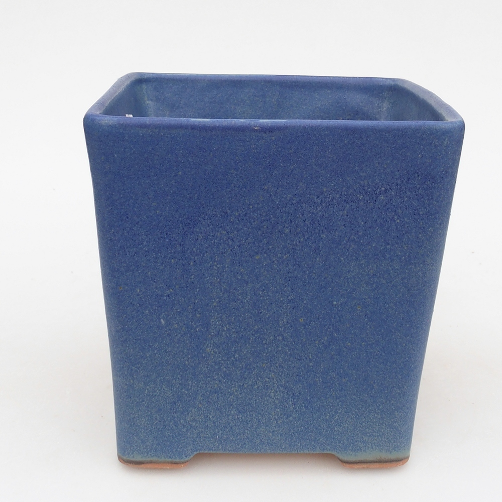 Bonsaischale aus Keramik 13 x 13 x 13 cm, Farbe blau