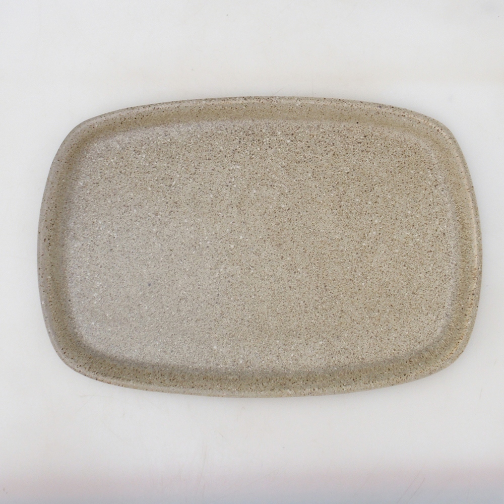 Bonsai-Schale + Unterschale H09 – 30 x 23 x 7,5 cm – beige