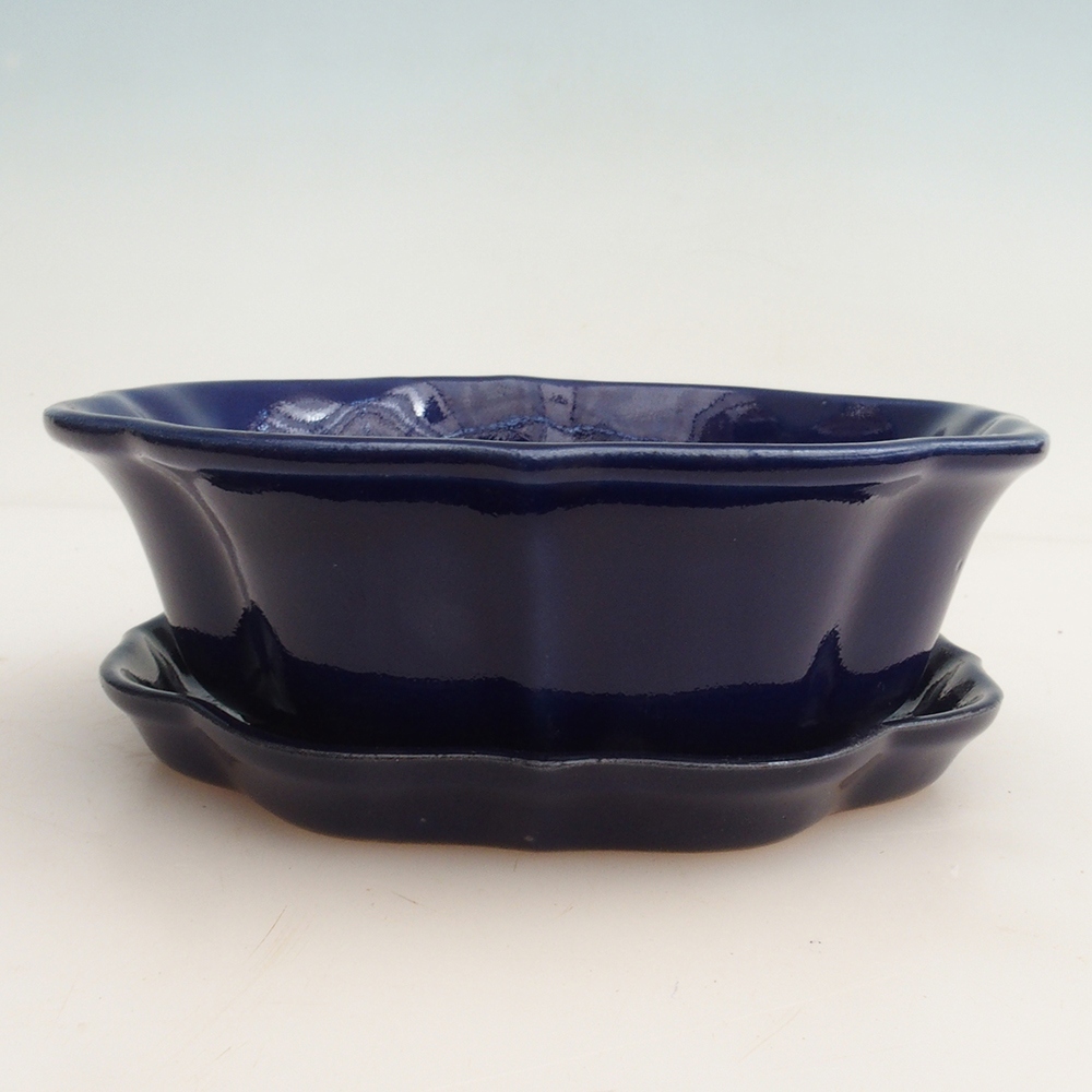 Bonsai-Schale + Untertasse H06 – 14,5 x 14,5 x 5 cm