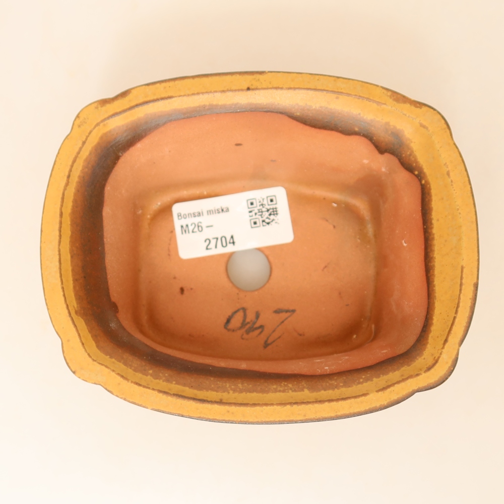 Keramikschale  13 x 10,5 x 5,5 cm, Farbe: gelb