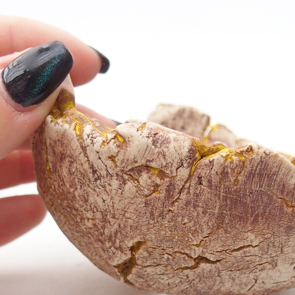 Keramikschale 9 x 9 x 5,5 cm , gelb