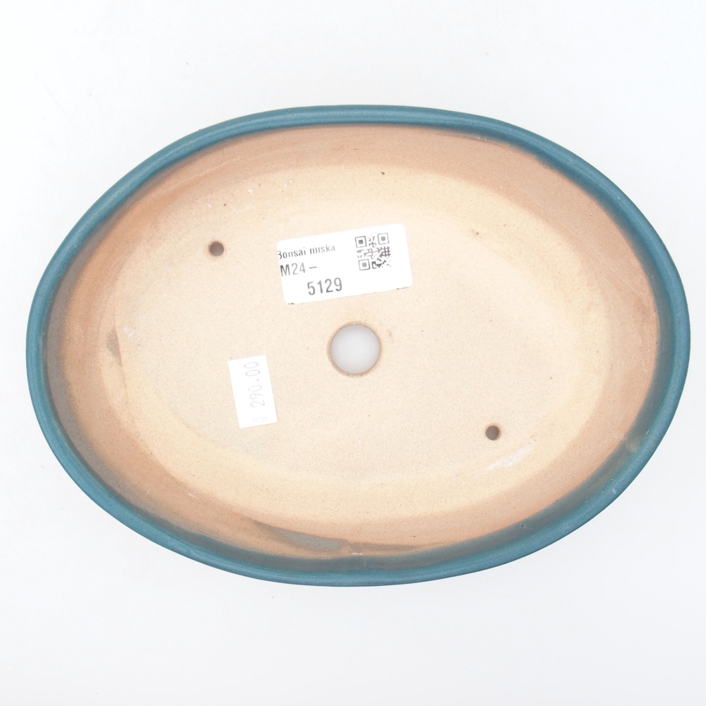Keramik-Bonsaischale  18,5 x 13,5 x 4,5 cm, Farbe blau