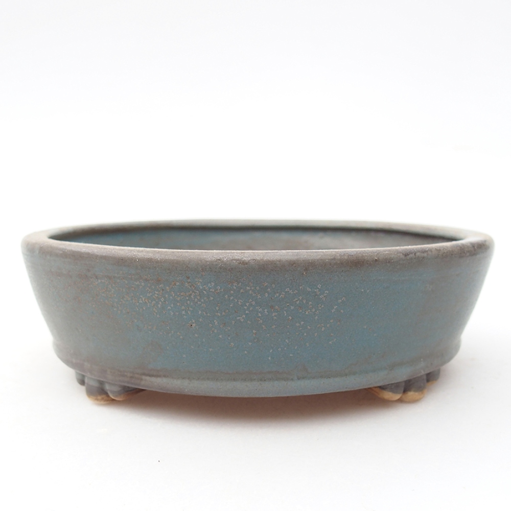 Bonsaischale aus Keramik 13,5 x 13,5 x 4 cm, Farbe blau
