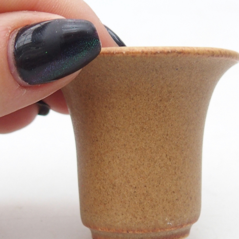Mini-Bonsaischale 4,5 x 4,5 x 4 cm, braun