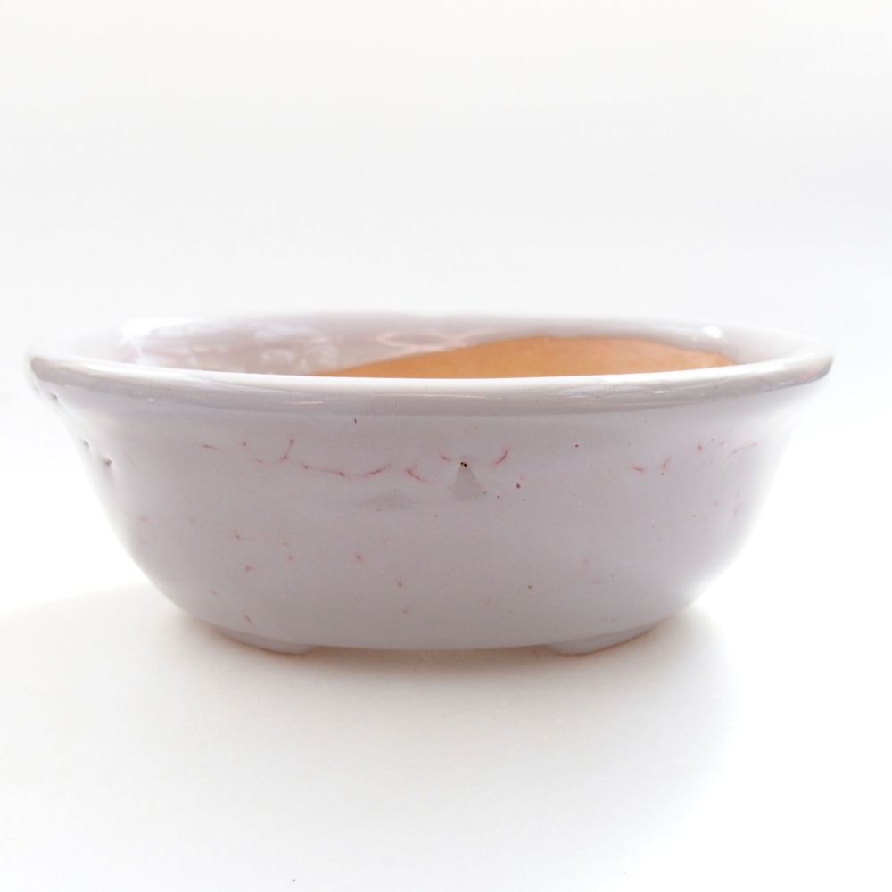 Keramik-Bonsaischale 11 x 9 x 4 cm, Farbe  rosa