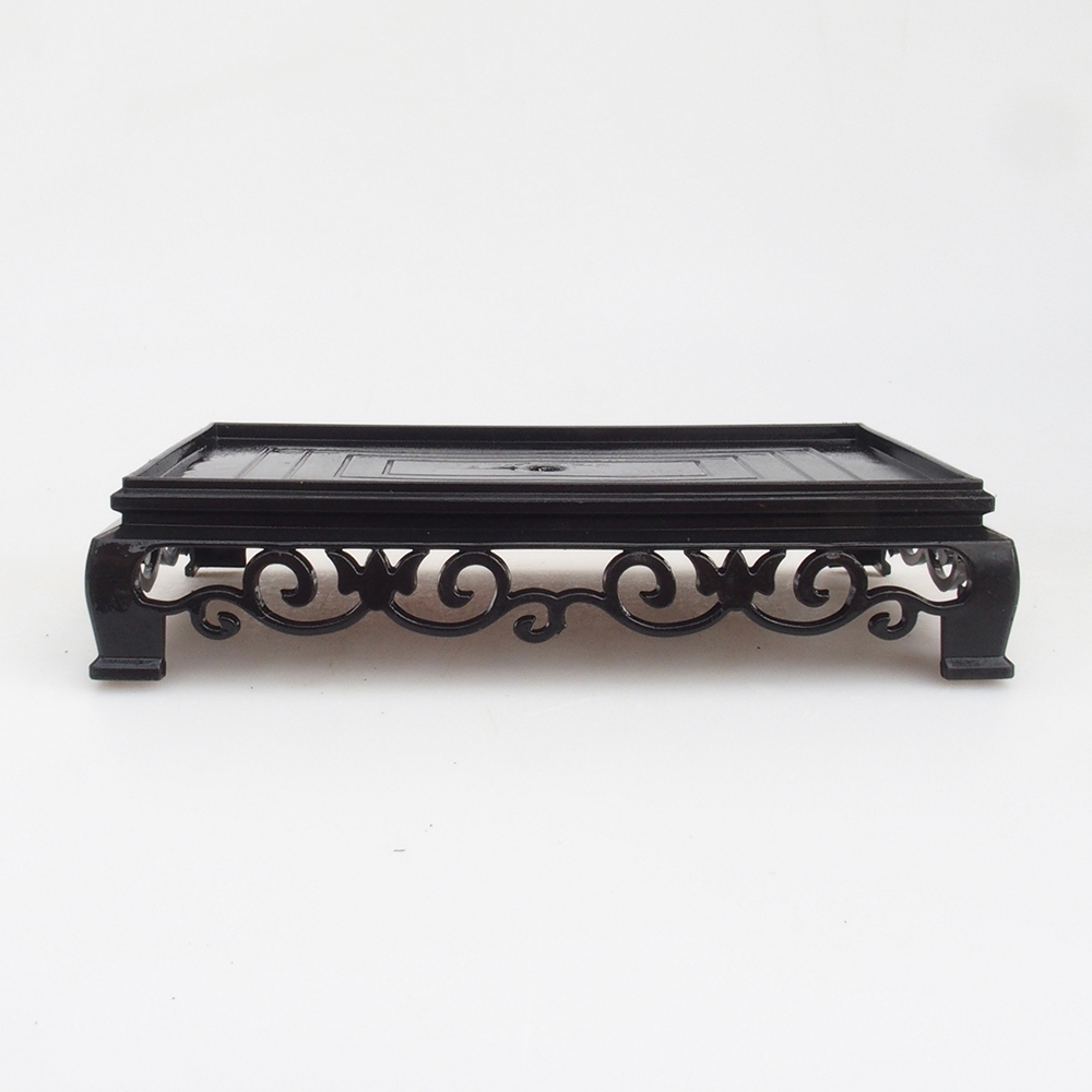 Bonsaitisch Kunststoff rechteckiger 15,5 x 10 x 3  cm, Farbe schwarz