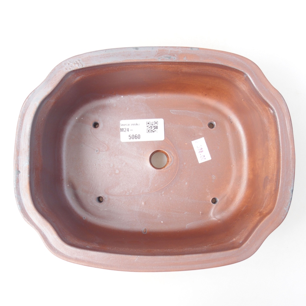 Keramik-Bonsaischale 22 x 18 x 7 cm, Farbe metallische