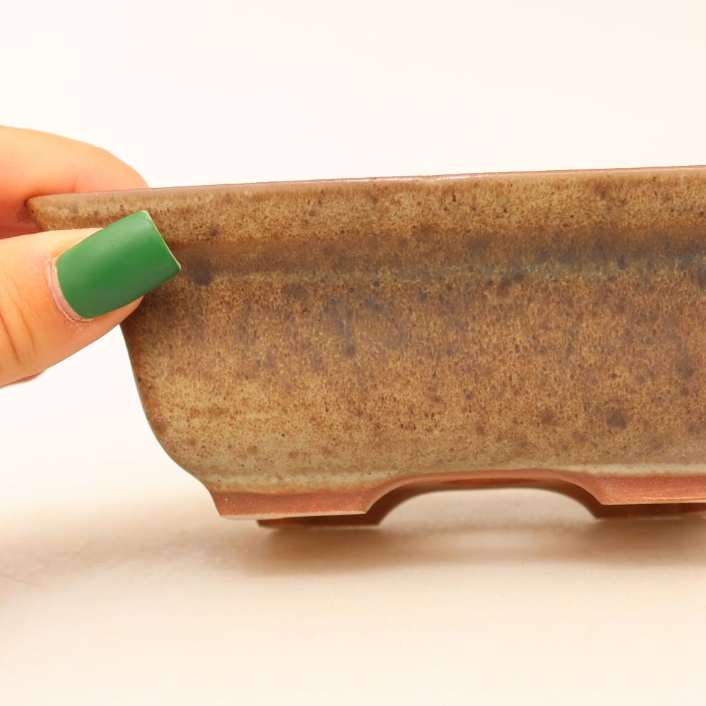 Keramikschale  14,5 x 10 x 5 cm, Farbe: braun