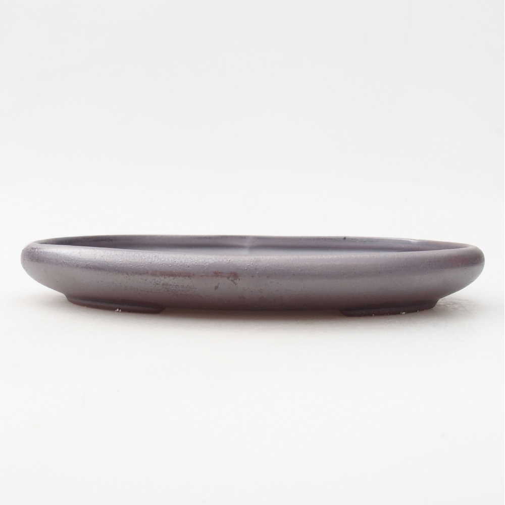 Keramik-Bonsaischale 22,5 x 17 x 3 cm, Farbe metalische