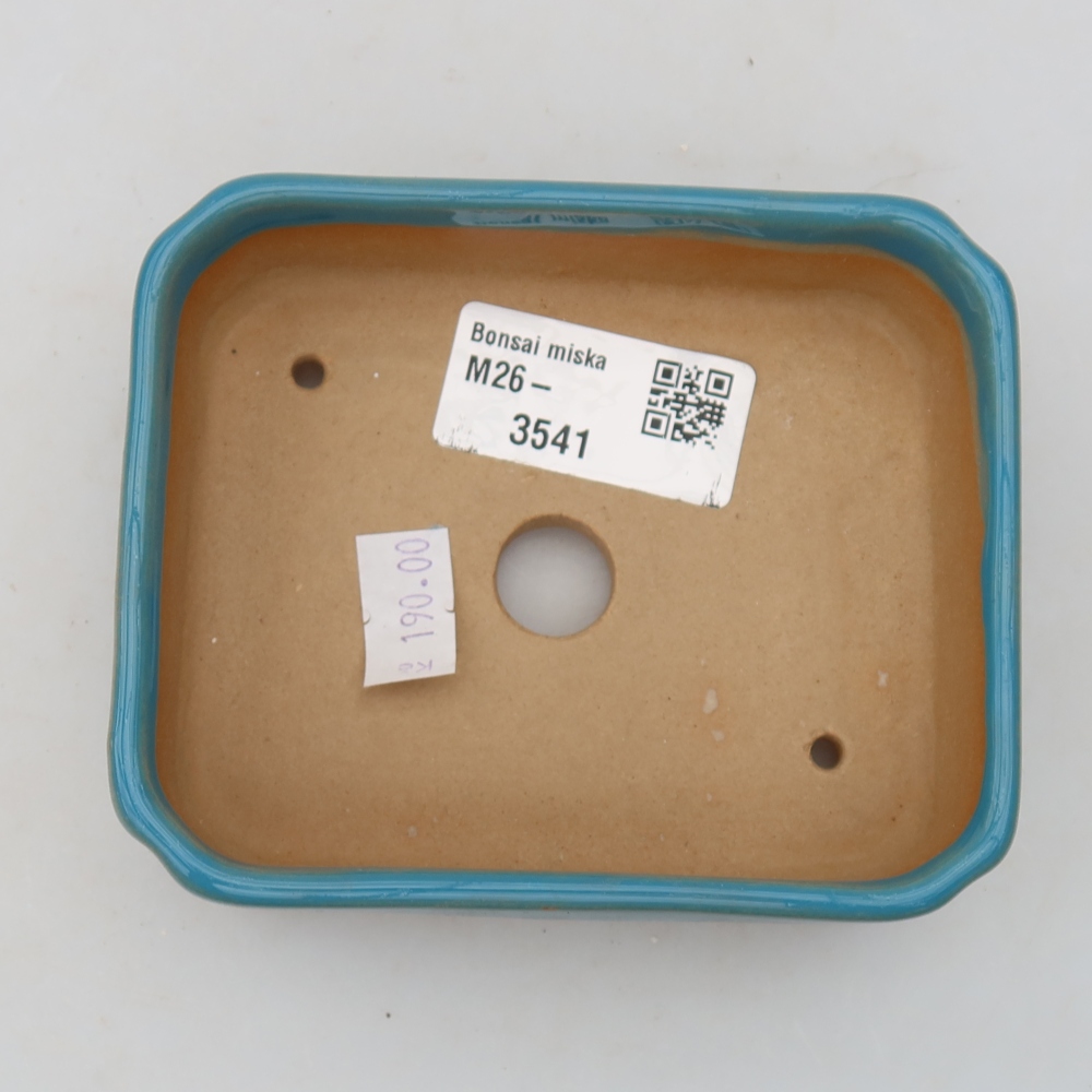 Keramik-Bonsai-Schale 10,5 x 9 x 3 cm, Farbe: Blau