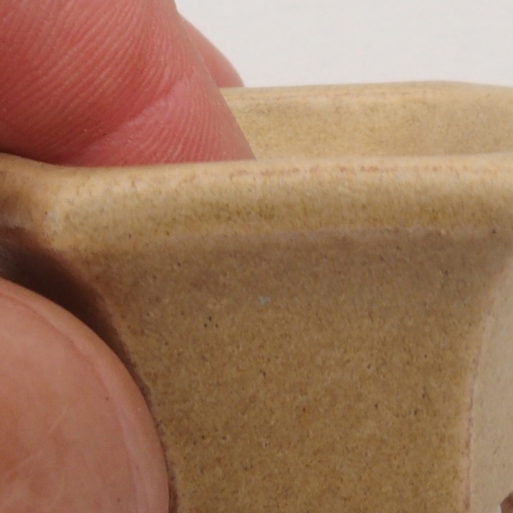 Mini-Bonsaischale 4,5 x 4,5 x 2,5  cm, Farbe braun