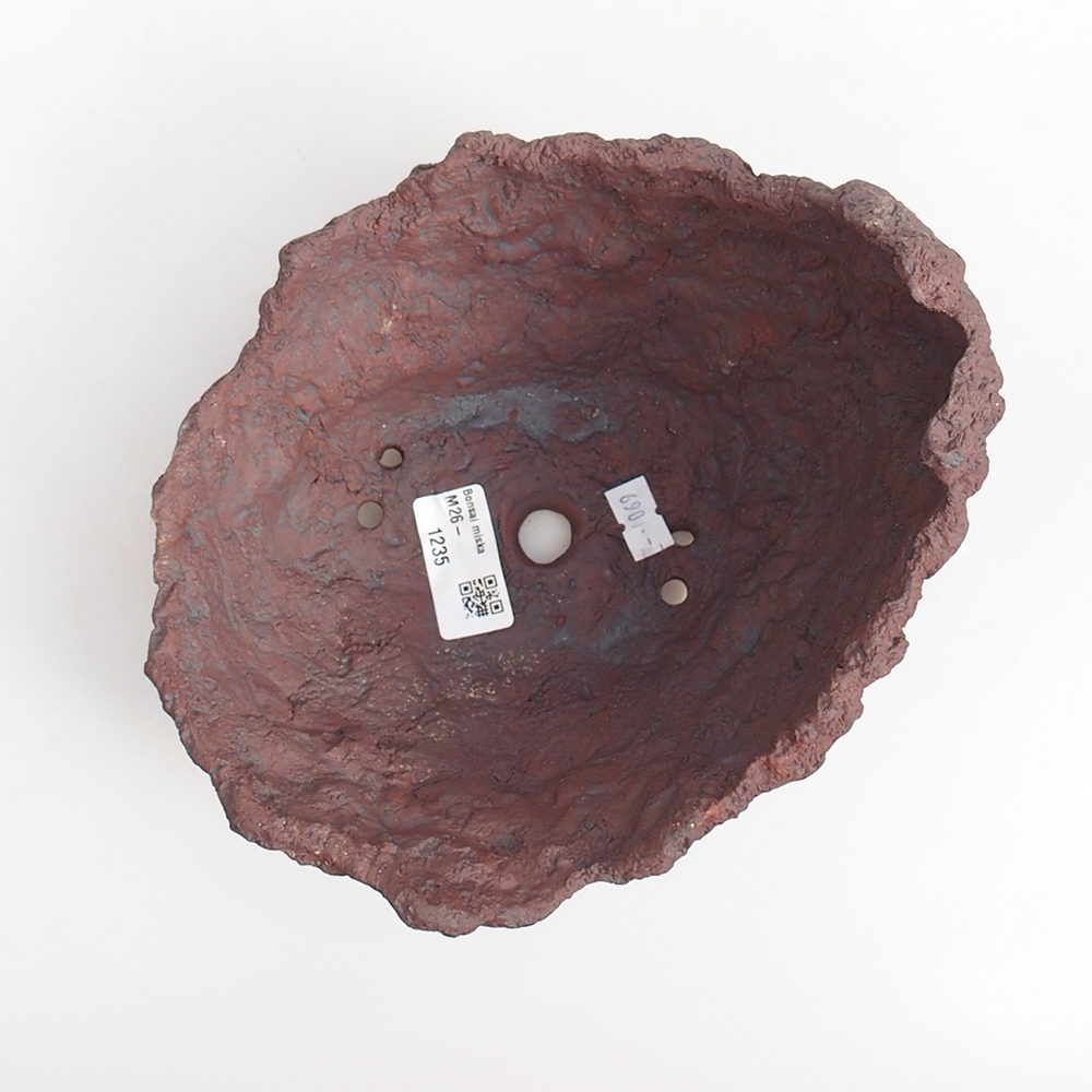 Keramikschale 19 x 15 x 14 cm , Farbe braun