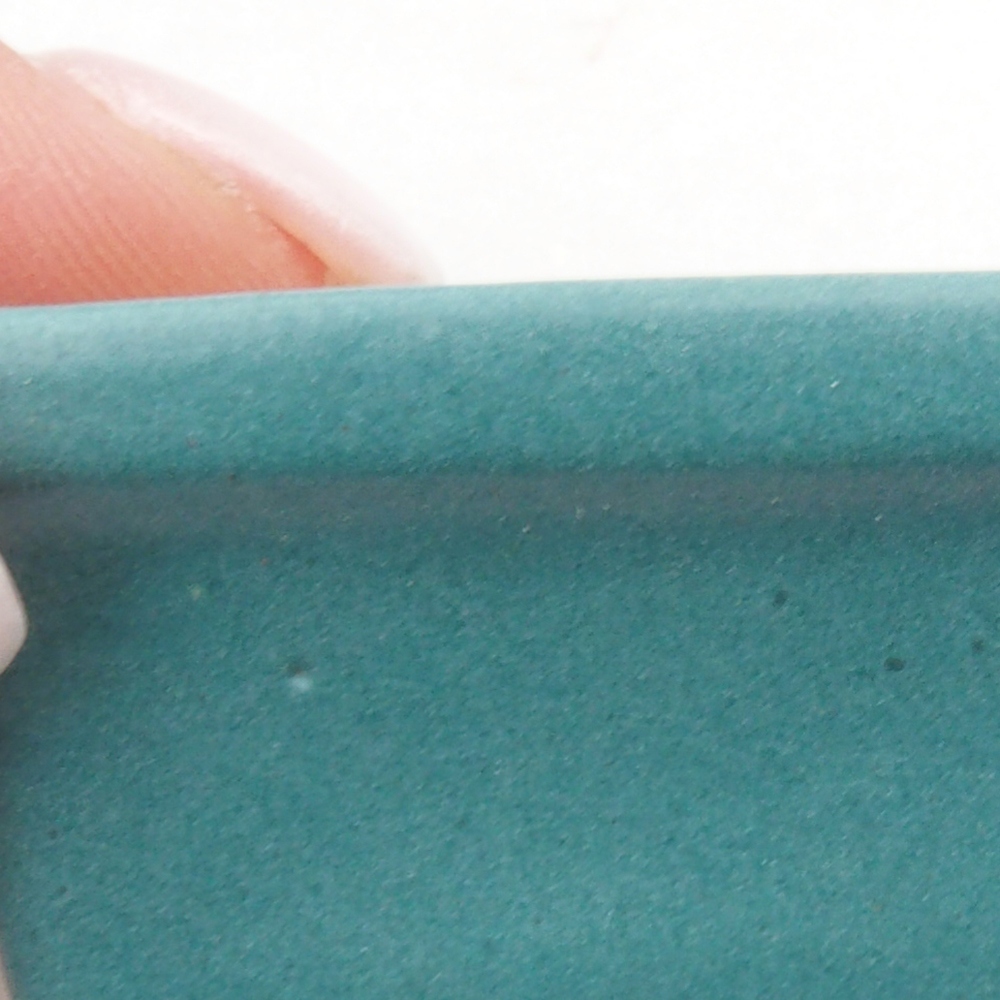 Keramik Bonsai Schale 6,5 x 4 x 2,5 cm, Farbe blau