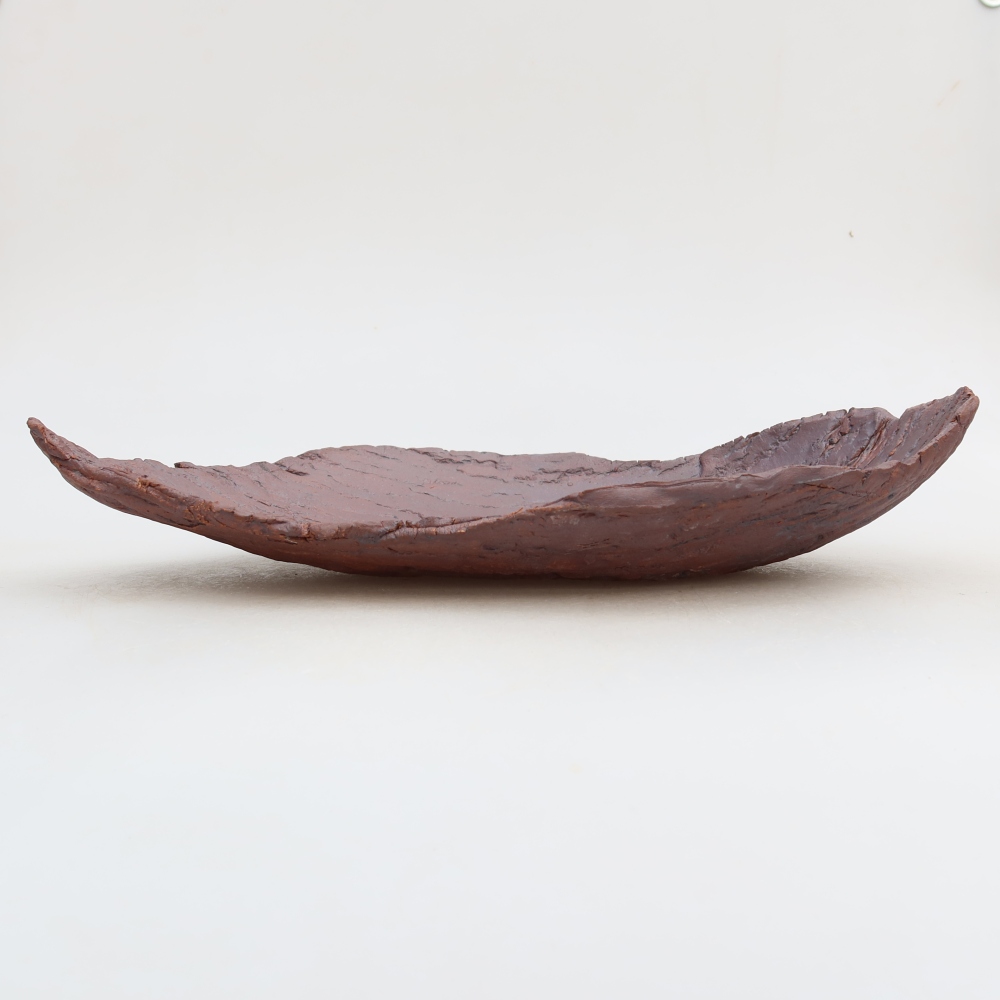 Keramikschale  30,5 x 19 x 6 cm, Farbe: braun