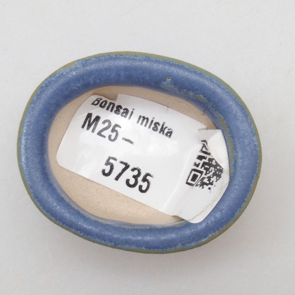 Mini-Bonsaischale 4 x 3,5 x 2 cm, Farbe blau