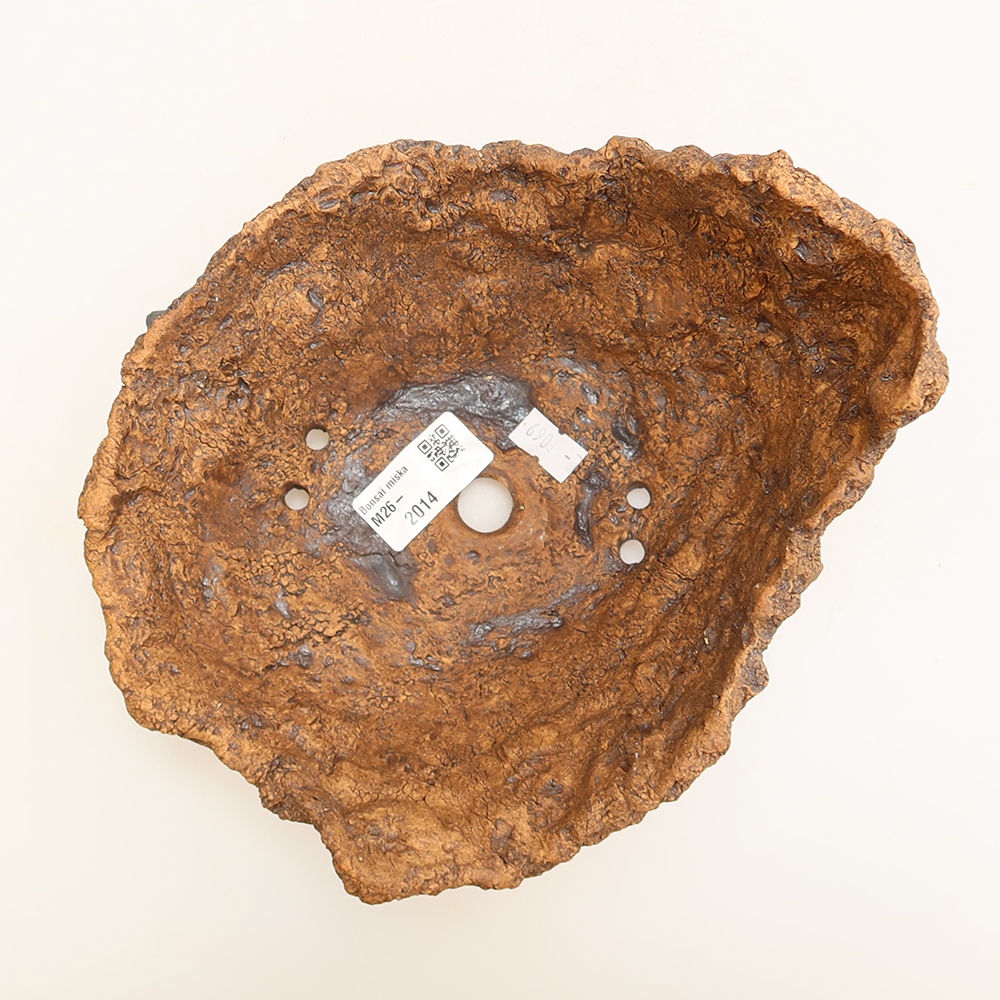 Keramikschale 19 x 17 x 13 cm, Farbe: braun
