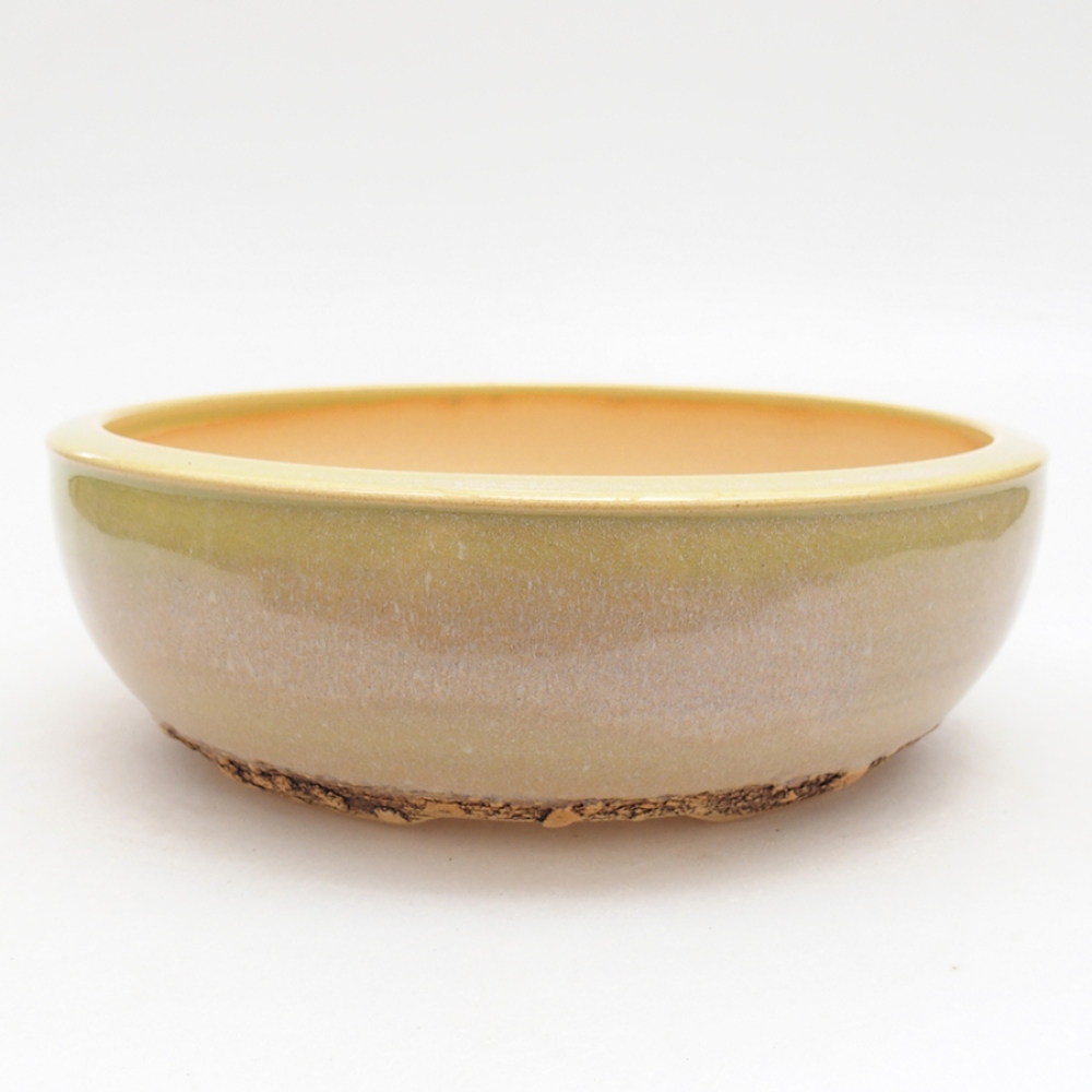 Keramik-Bonsai-Schale 18 x 18 x 6 cm, Farbe grün