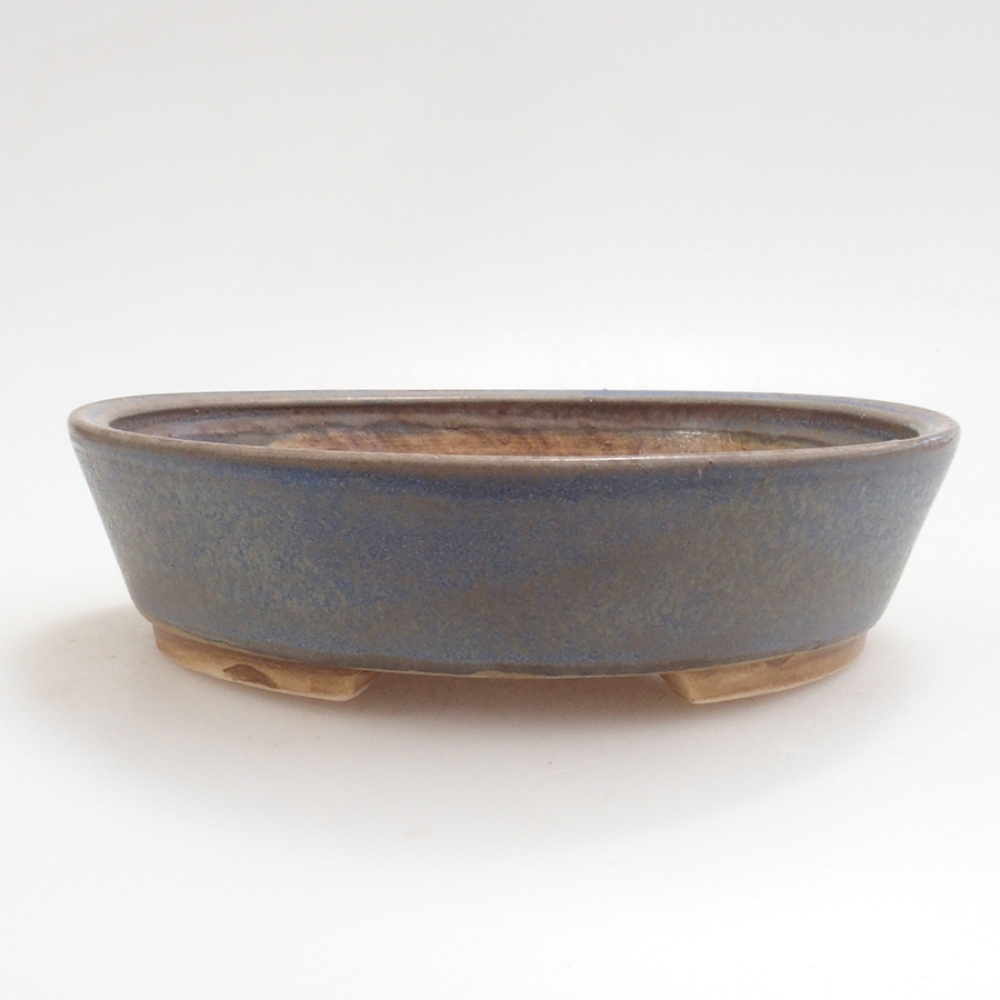 Bonsaischale aus Keramik 15 x 13,5 x 3,5 cm, Farbe blau