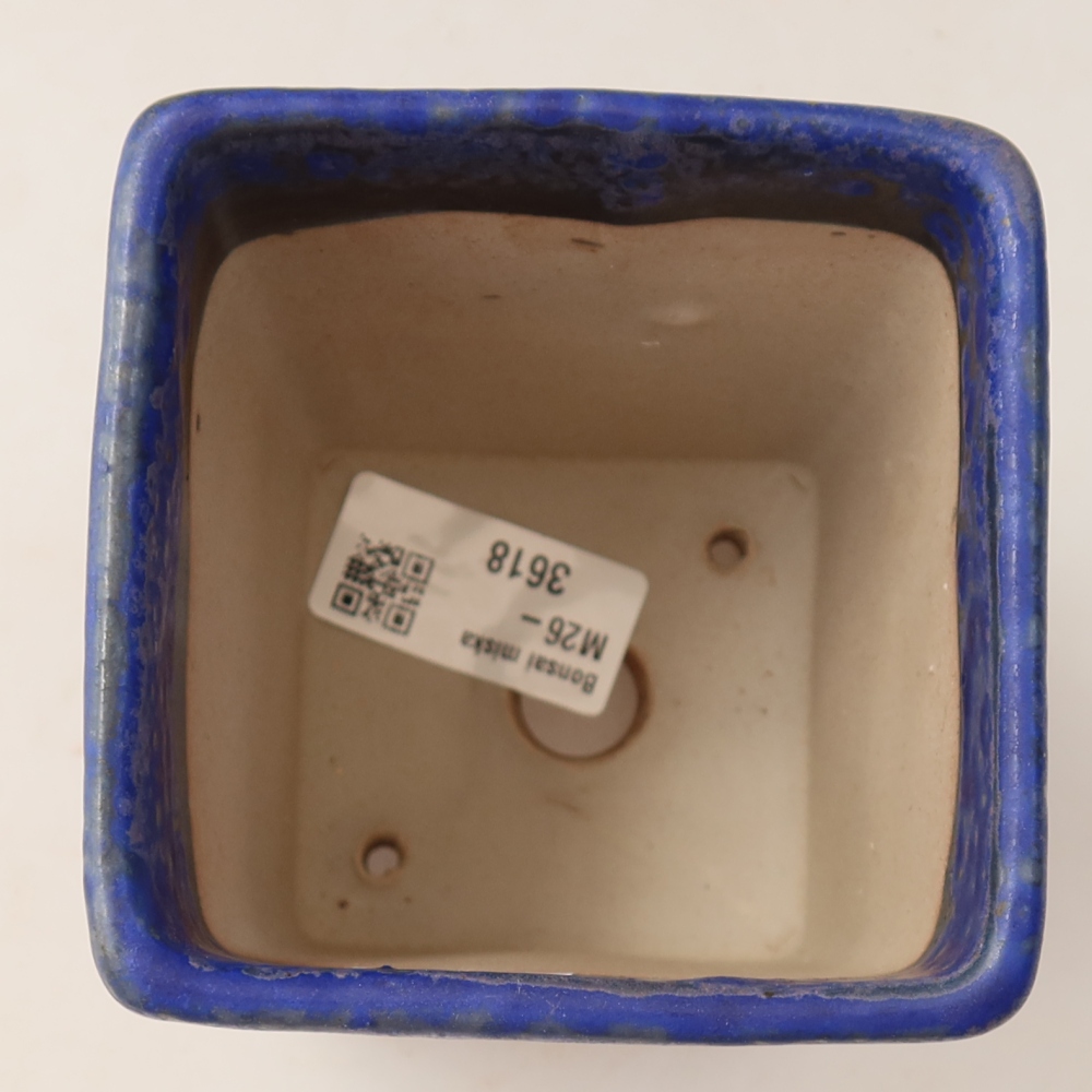 Keramik-Bonsai-Schale 9 x 9 x 11,5 cm, Farbe: Blau