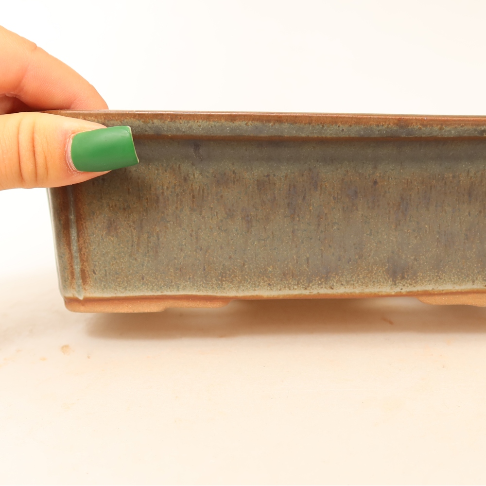 Keramikschale  20 x 15,5 x 5,5 cm, Farbe: braun