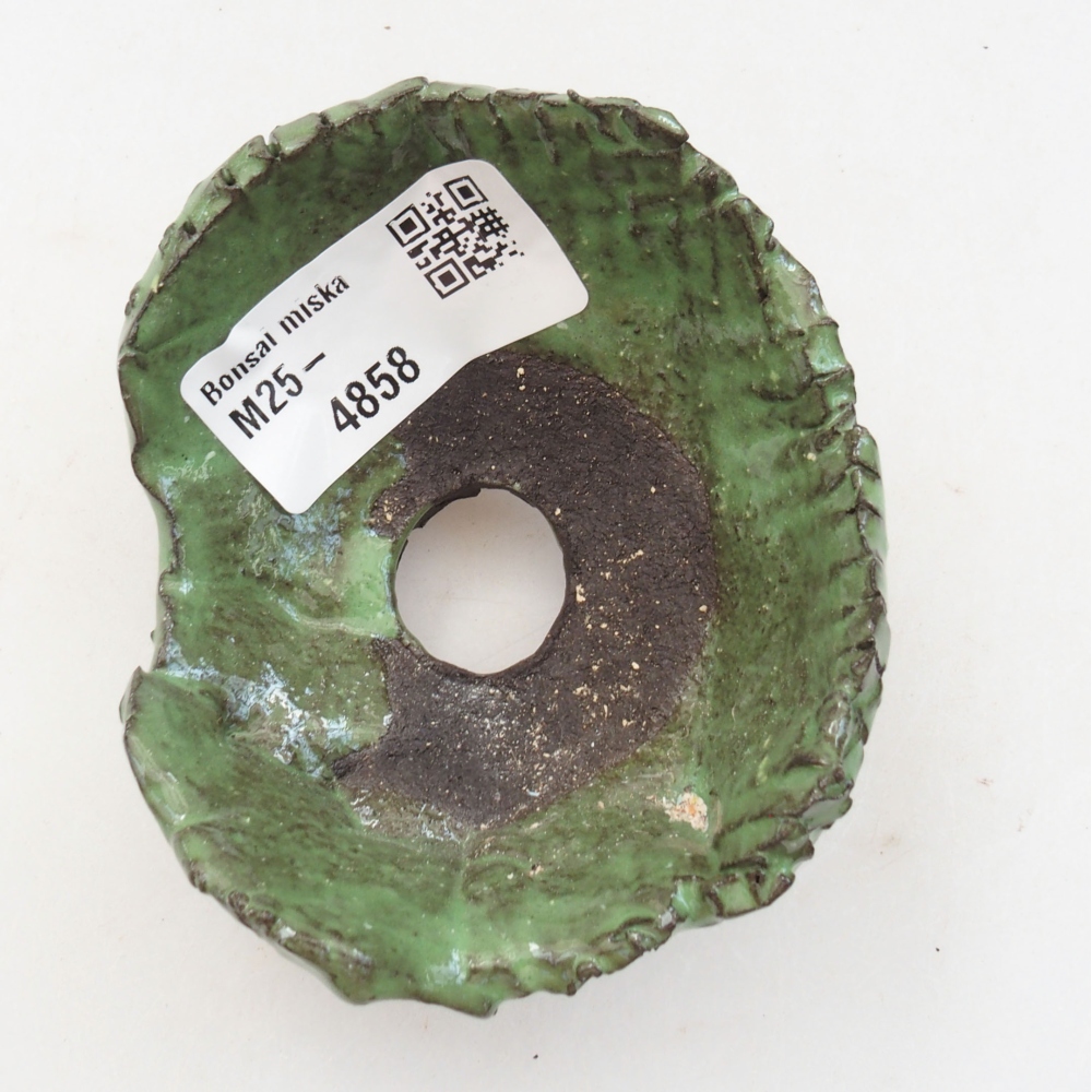 Keramikschale 6,5 x 6 x 4,5 cm, Farbe grün