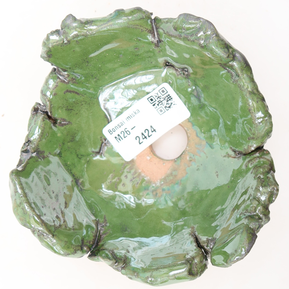 Keramikschale  12 x 11 x 6,5 cm, Farbe: grün