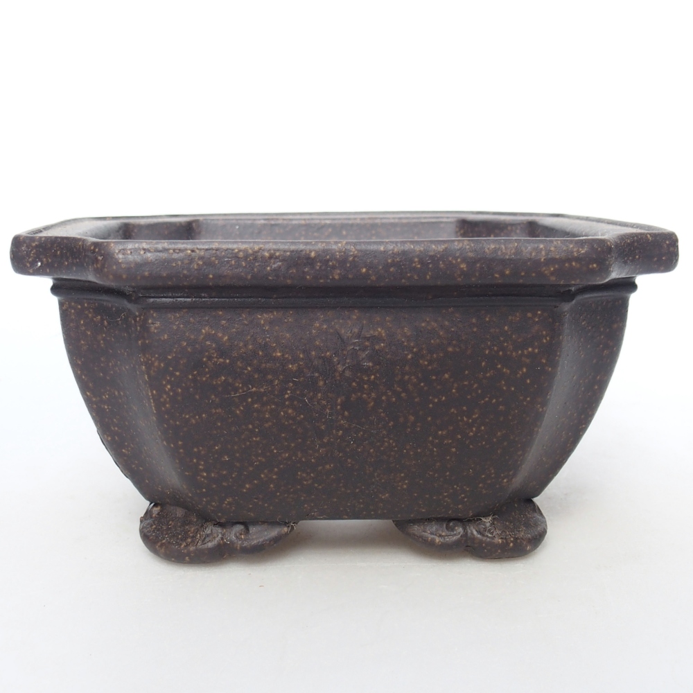 Schale 13,5 x 13,5 x 7 cm braun ocker