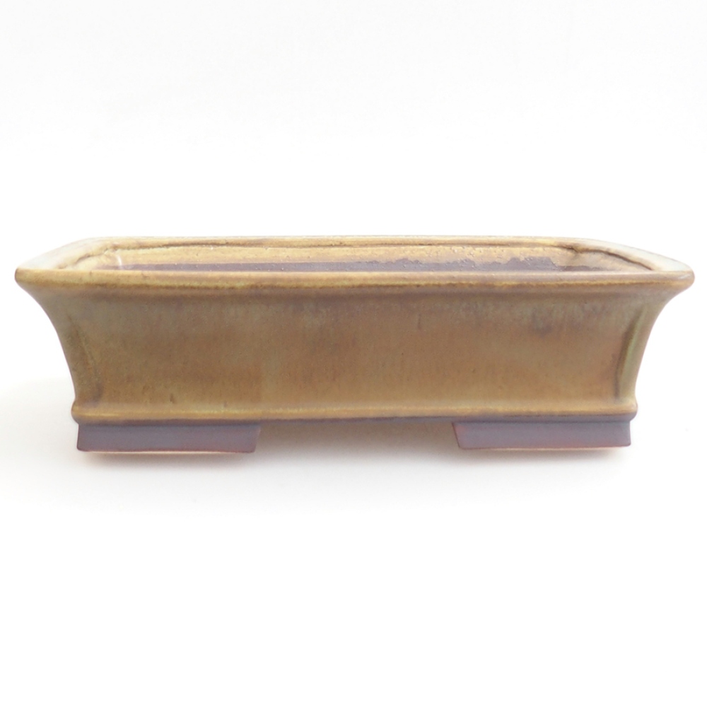 Bonsaischale aus Keramik 29,5 x 25 x 7,5 cm, grün