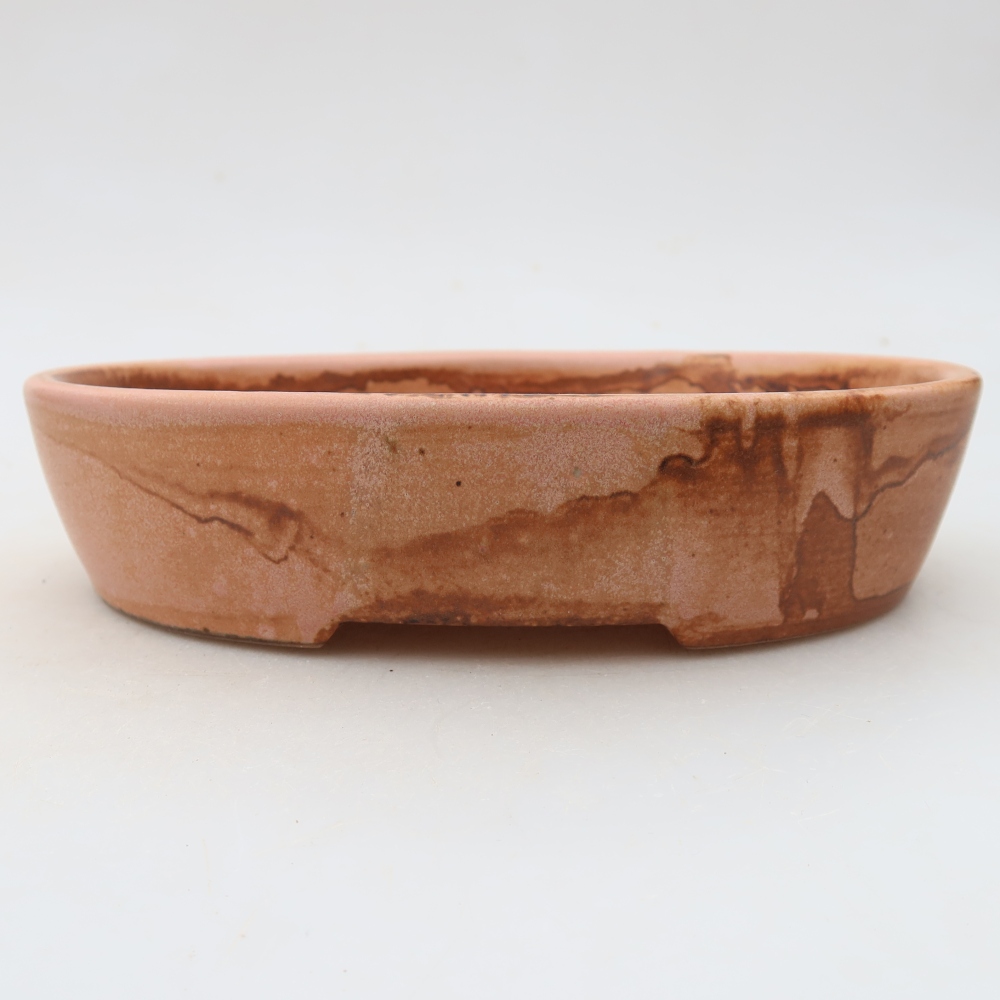 Bonsaischale aus Keramik 17 x 14 x 4 cm, rosa