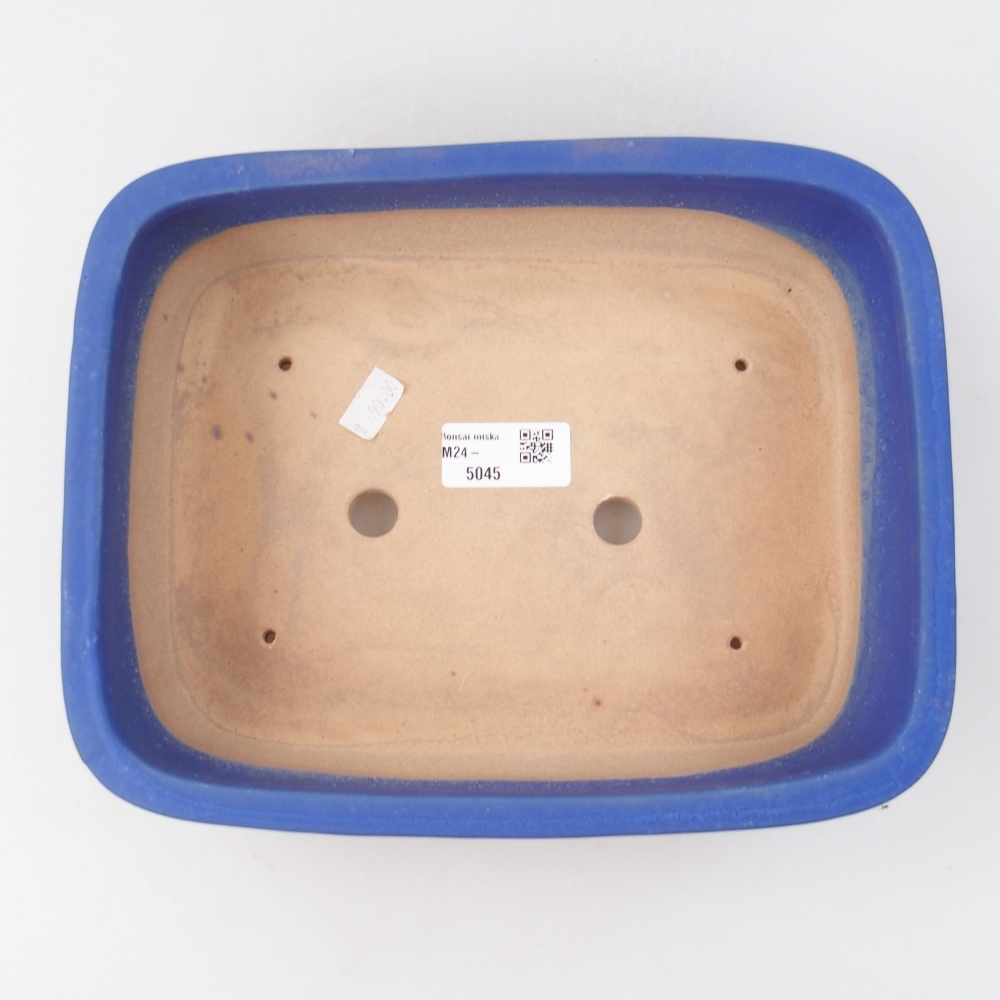 Keramik-Bonsaischale 24 x 19 x 7,5 cm, Farbe blau