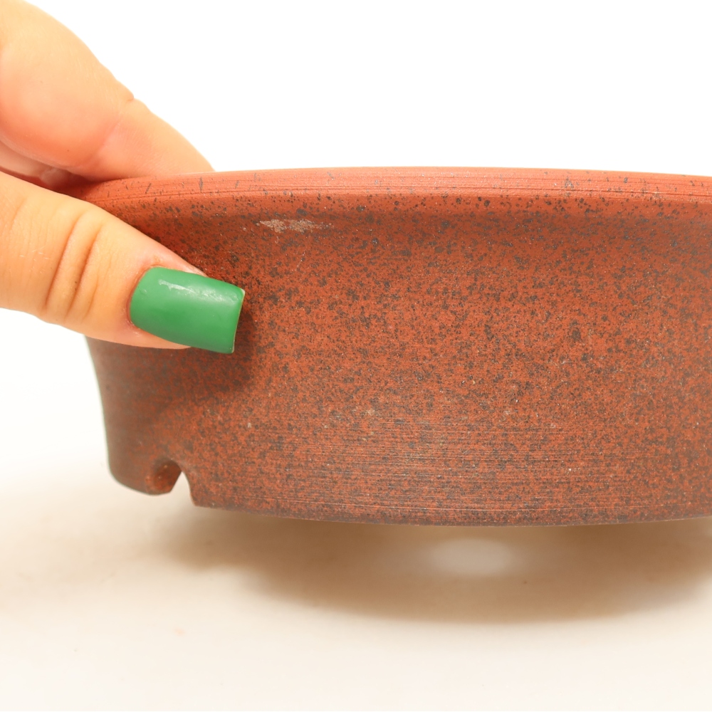 Keramikschale  19 x 19 x 5,5 cm, Farbe: Ziegelrot
