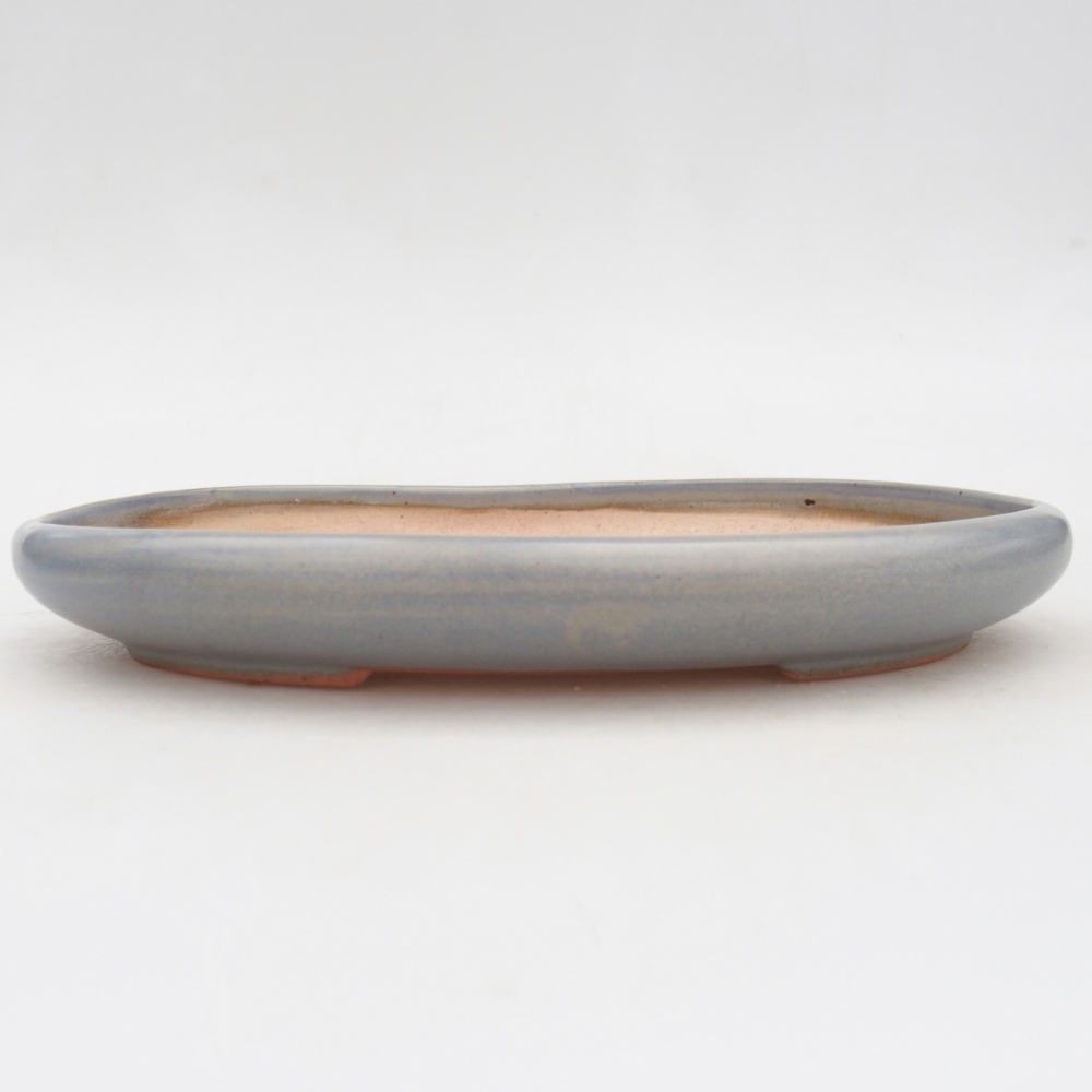 Bonsaischale aus Keramik 22 x 17 x 3 cm, Farbe blau