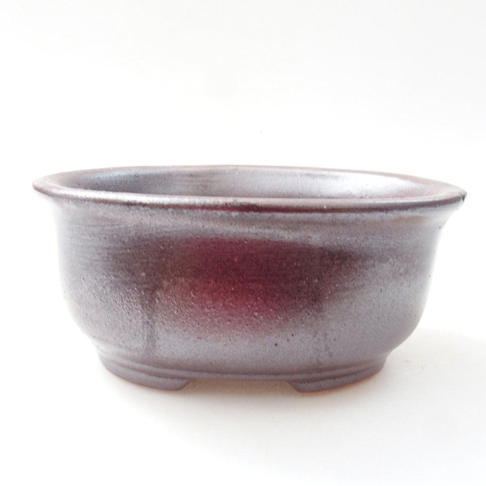 Keramik-Bonsaischale 12 x 10 x 5,5 cm, Farbe braun