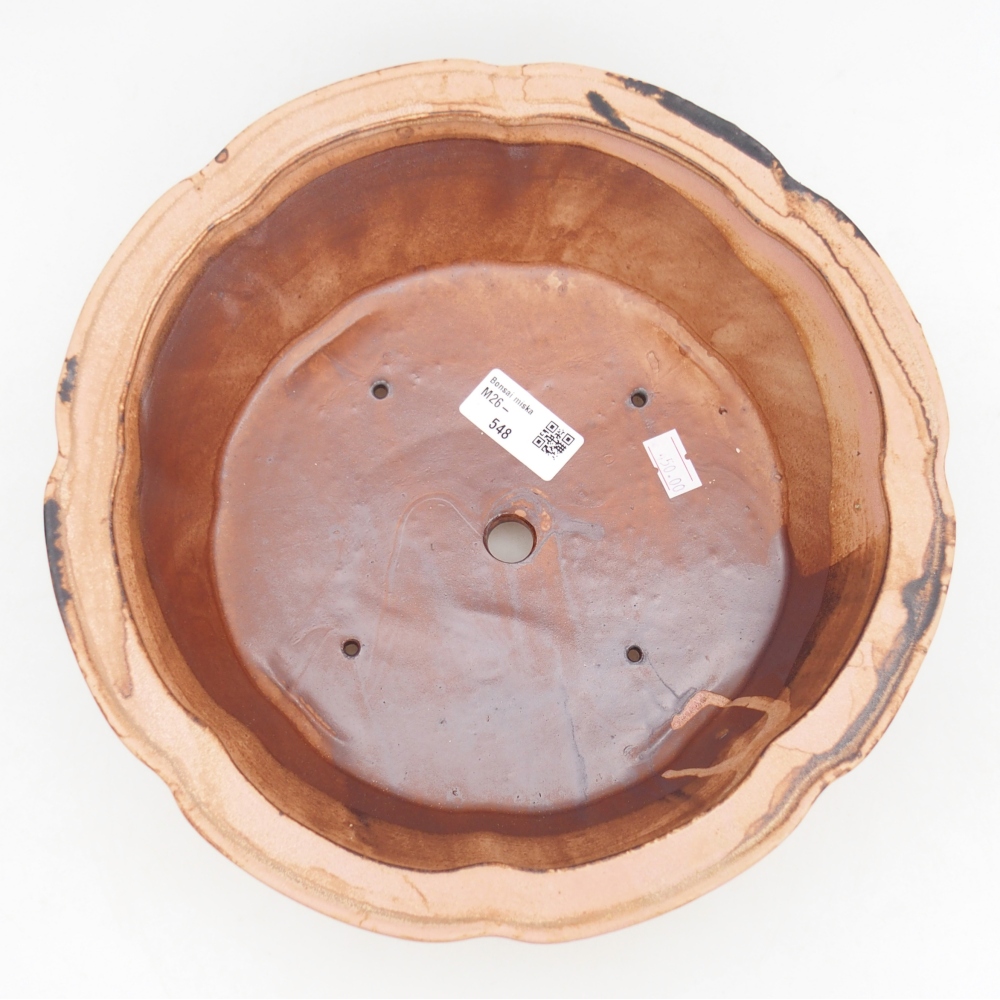 Bonsaischale aus Keramik 26,5 x 26,5 x 8,5 cm, rosa