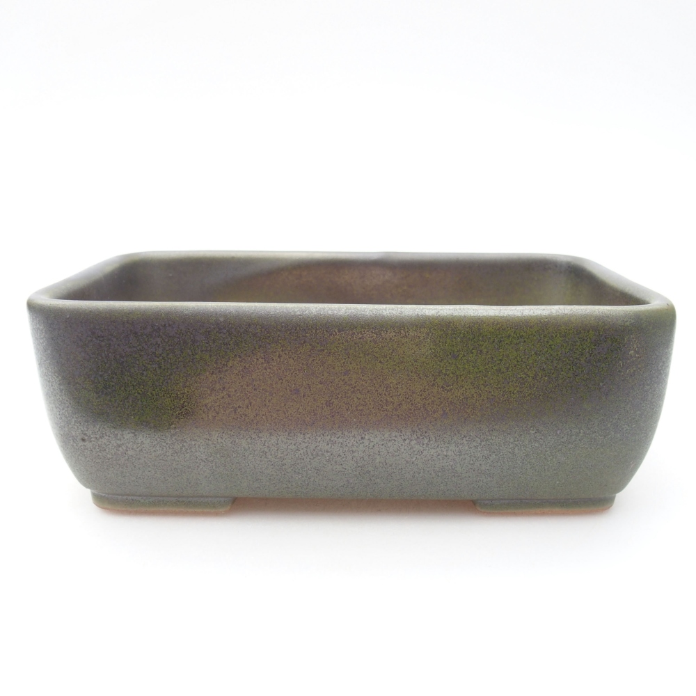 Keramik-Bonsaischale 16 x 11 x 5,5 cm, Farbe Grün