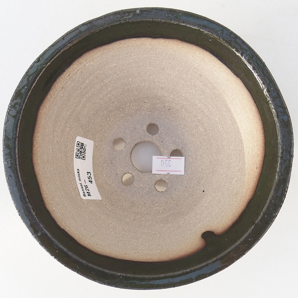 Bonsaischale aus Keramik 15 x 15 x 9 cm, grün